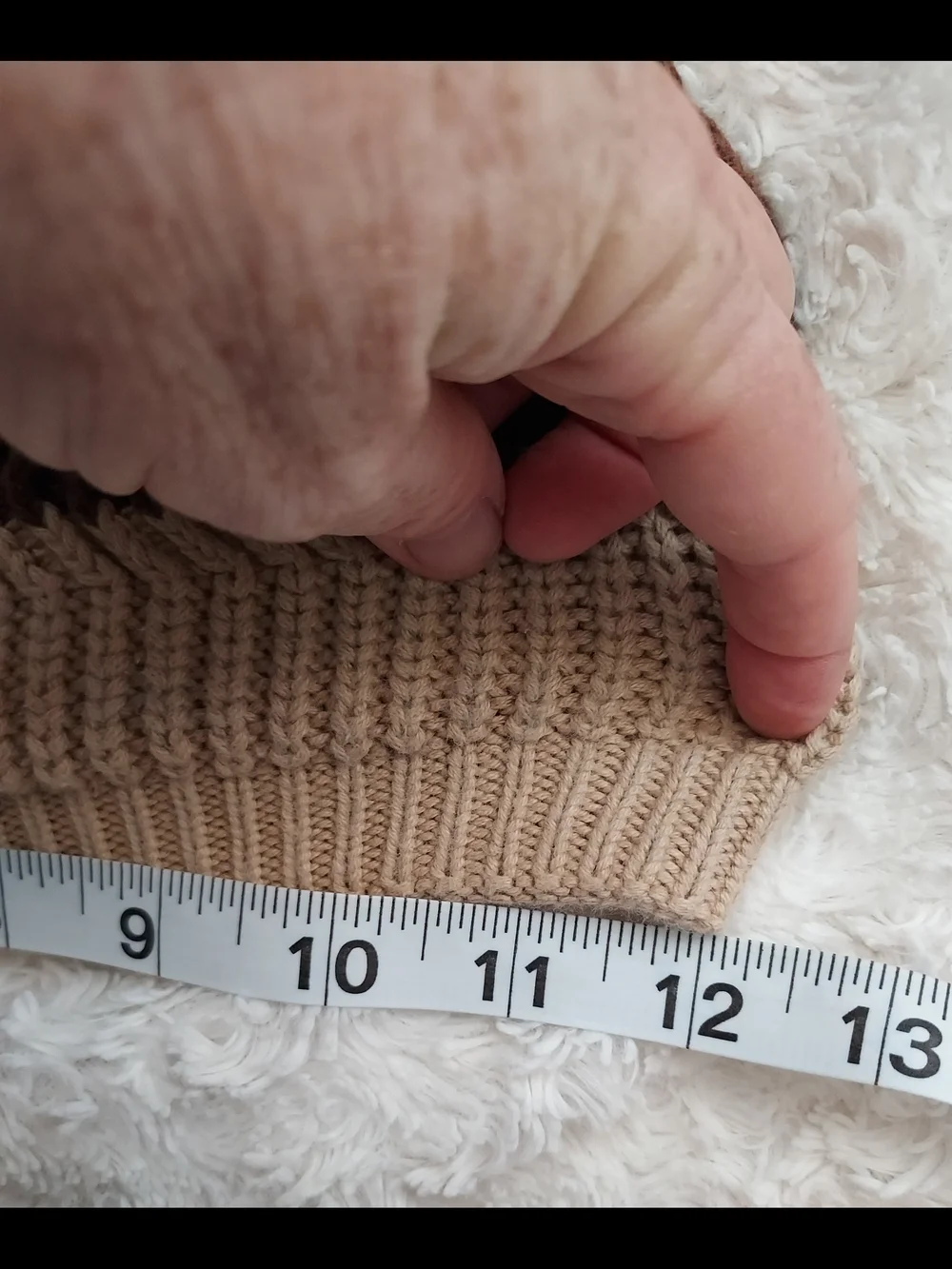 Beige and Brown Knit 100% Cotton  Slouch Beanie Hat Winter Academia Stylish